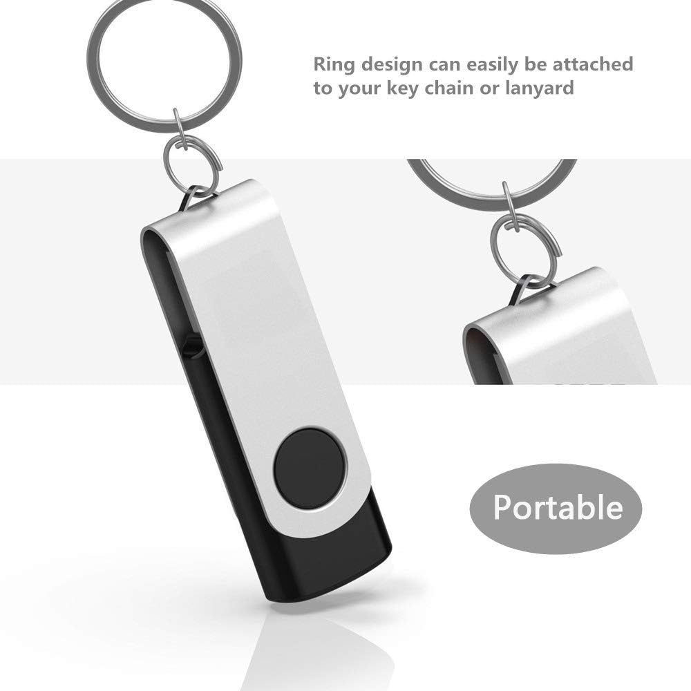 Aiibe Wholesale Bulk Flash Drives 8GB 8G USB Flash Drive 50 Pack 8GB USB 2.0 Thumb Drives, Black