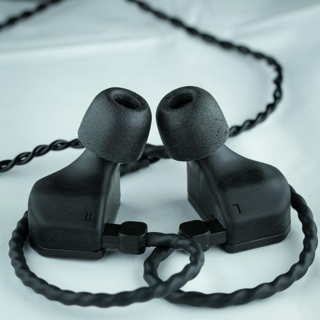 Comply 600 Core Series | Memory Foam Replacement IEM Ear Tips for Truthear, Sennheiser, Moondrop & More | Superior Noise Isolation, Ultimate Comfort, Secure Fit | Black, Medium (3 Pairs)