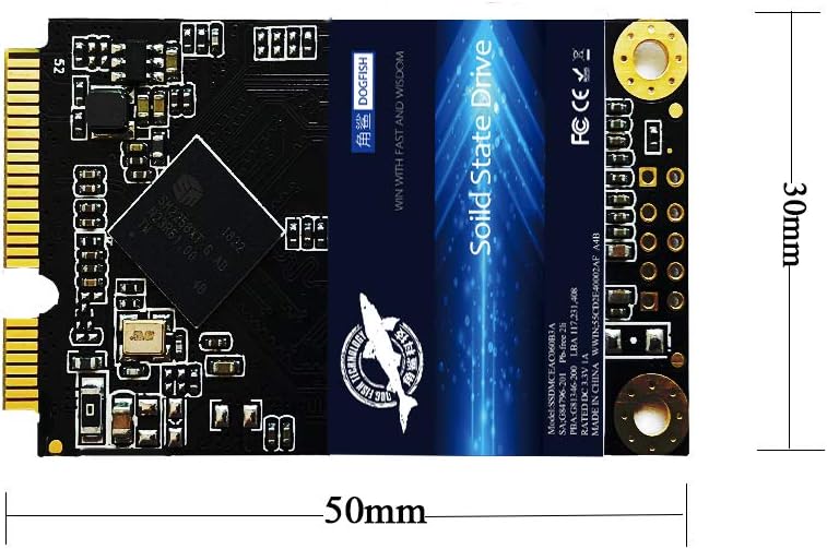Dogfish mSATA 240GB Internal Solid State Drive - High Performance Hard Drive for Desktop & Laptop - SATA III 6Gb/s