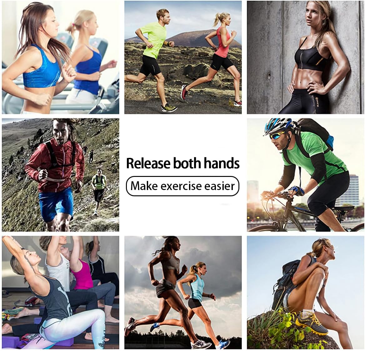 Running Phone Armband for Men Women,Universal Arm Bands for Phones Below 8 Inches,Waterproof Cell Phone Armband for Hiking,Running,Cycling,Climbing(Black S)