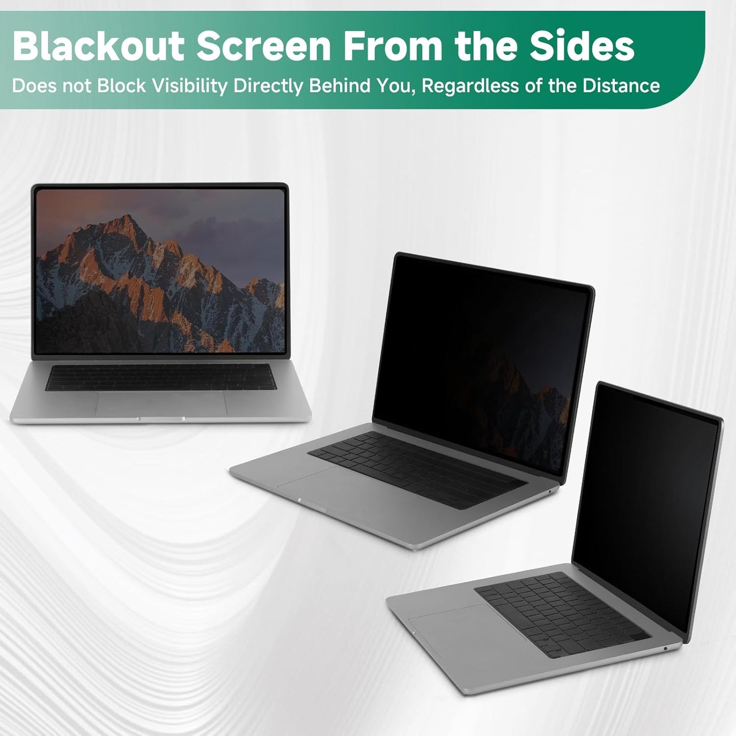 Nano-Suction Laptop Privacy Screen 14 Inch 16:10, Removale Screen Privacy Shield for Laptop, Anti Glare, Anti Bule Light, Screen Protector for Lenovo HP Dell Acer Asus Thinkpad