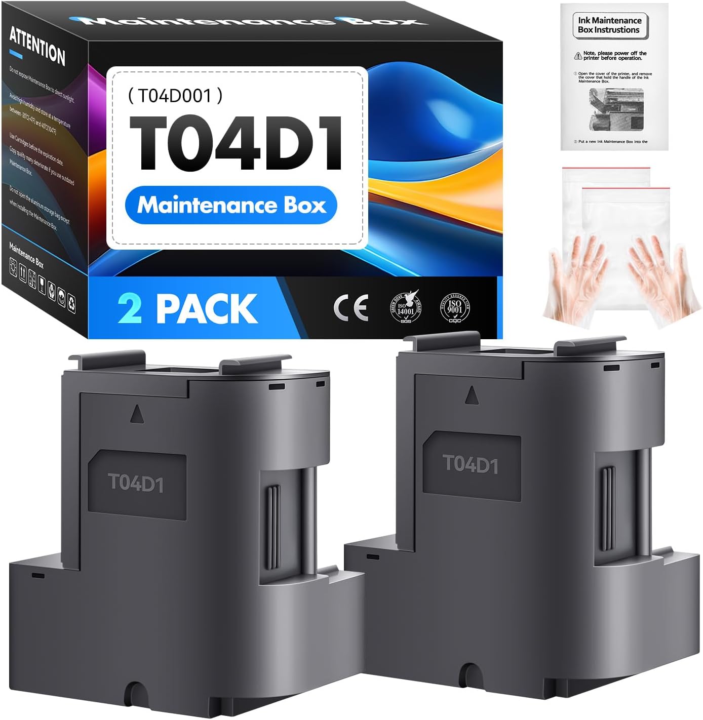 Ink Cartridges Without Chip High Yield Compatible OfficeJet Pro (2 Black)