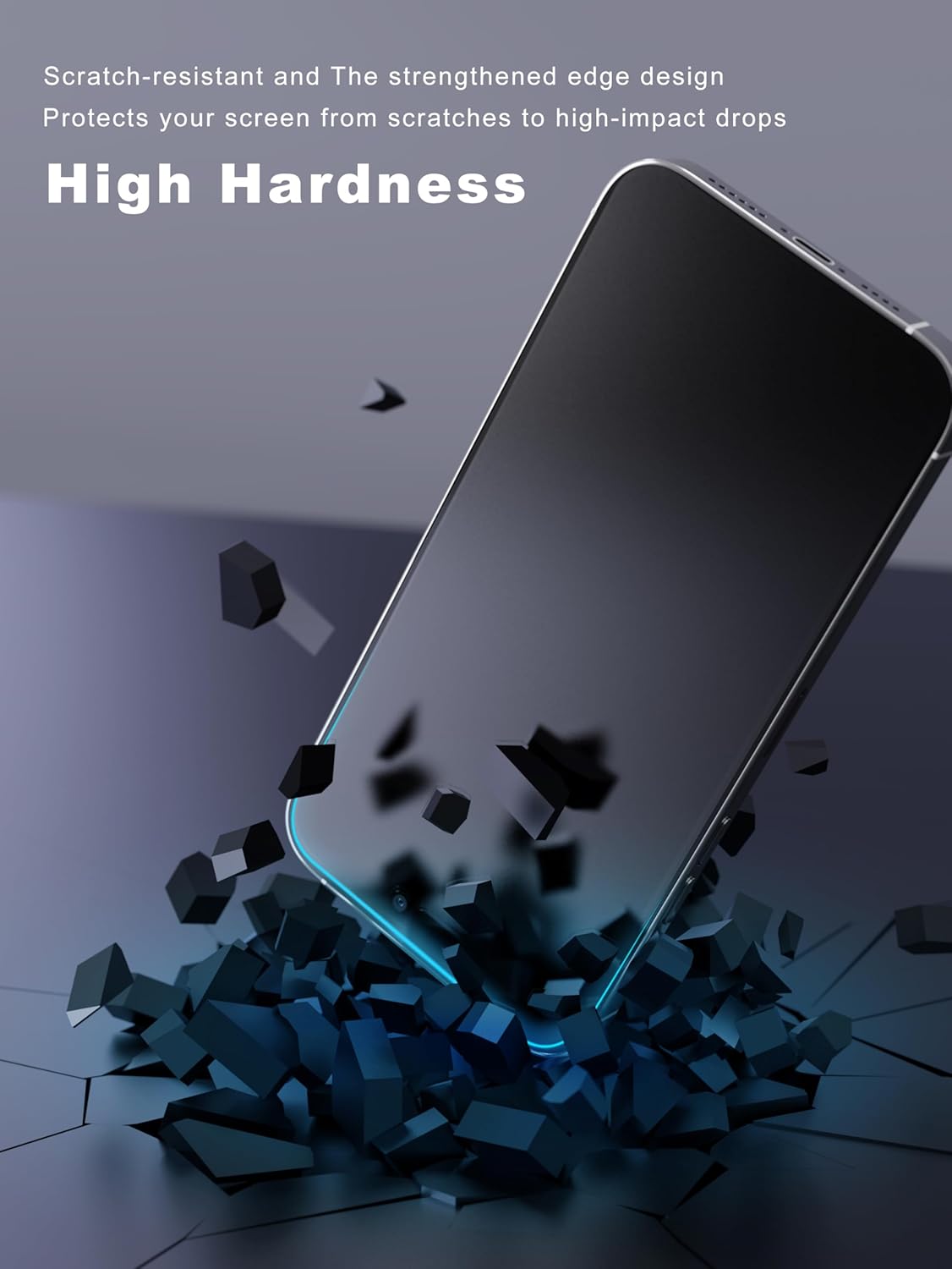 2 Pack Matte Screen Protector for iPhone 15 Plus/iPhone 16 Plus 6.7 Inch, Anti Fingerprint Anti Glare Screen Protector Tempered Glass Easy Installation