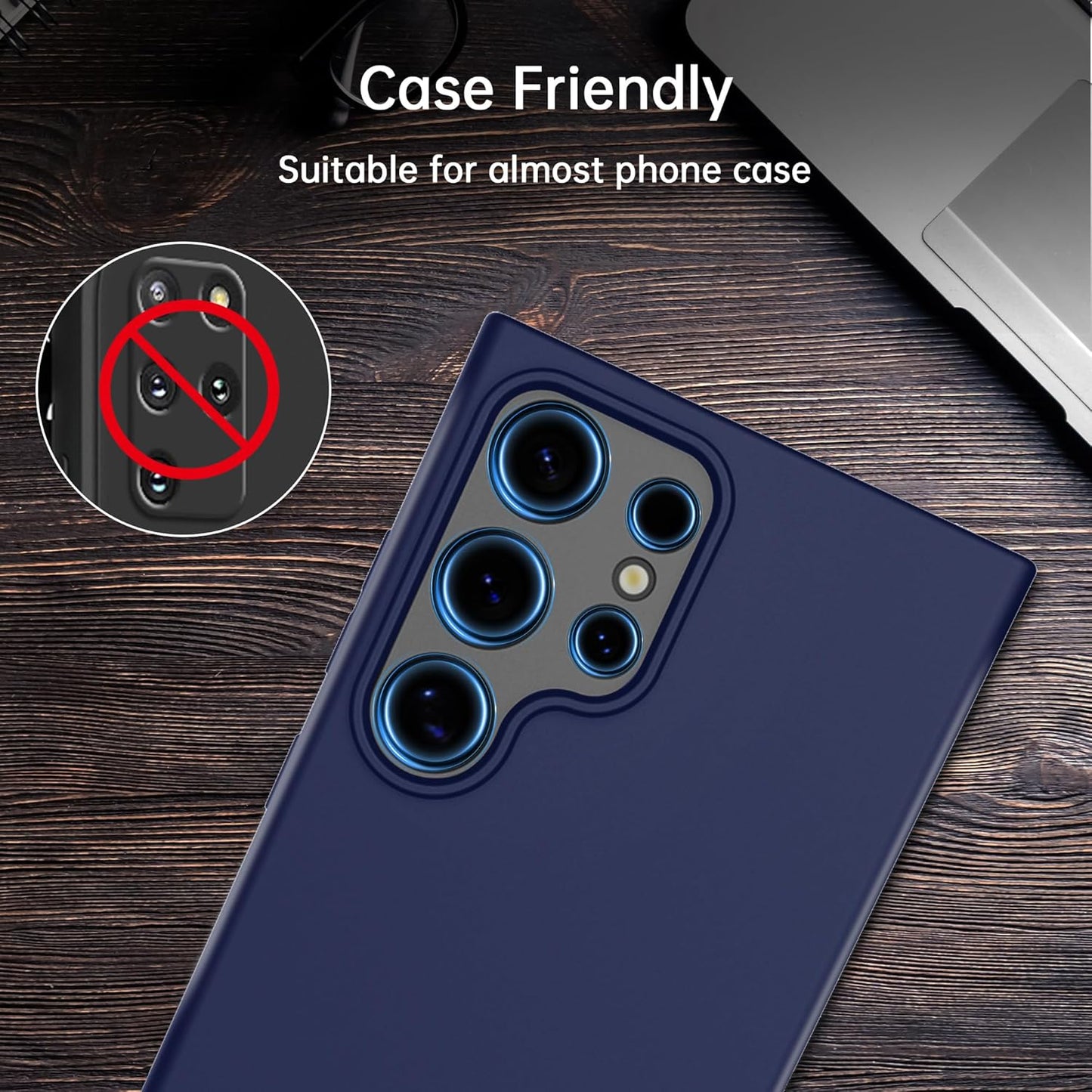 For Samsung Galaxy S25 Ultra Camera Lens Protector, Individual Lens Protector, Ultra HD 9H Tempered Glass Screen Protective Cover, Anti-scratch, Military Grade Drop Protection 2 Set. (Titanium Black, S25 Ultra)