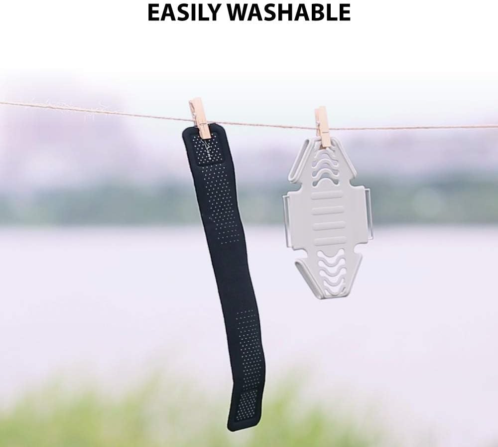 【Bone】 Run Tie Running Armband Phone Holder, Cell Phone Arm Band for iPhone 14 13 12 11 Pro Max Mini XS XR X 8 7 6 Plus Samsung Galaxy S10 S9 Smartphone (Combo Set/Black/ 6.3-7.5"+ 7.9-9.8""+ 9.8-14"")"