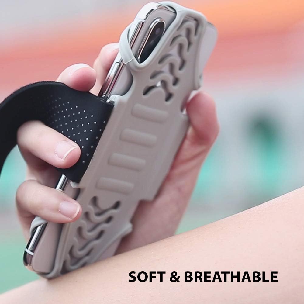 【Bone】 Run Tie Running Armband Phone Holder, Cell Phone Arm Band for iPhone 14 13 12 11 Pro Max Mini XS XR X 8 7 6 Plus Samsung Galaxy S10 S9 Smartphone (Combo Set/Black/ 6.3-7.5"+ 7.9-9.8""+ 9.8-14"")"