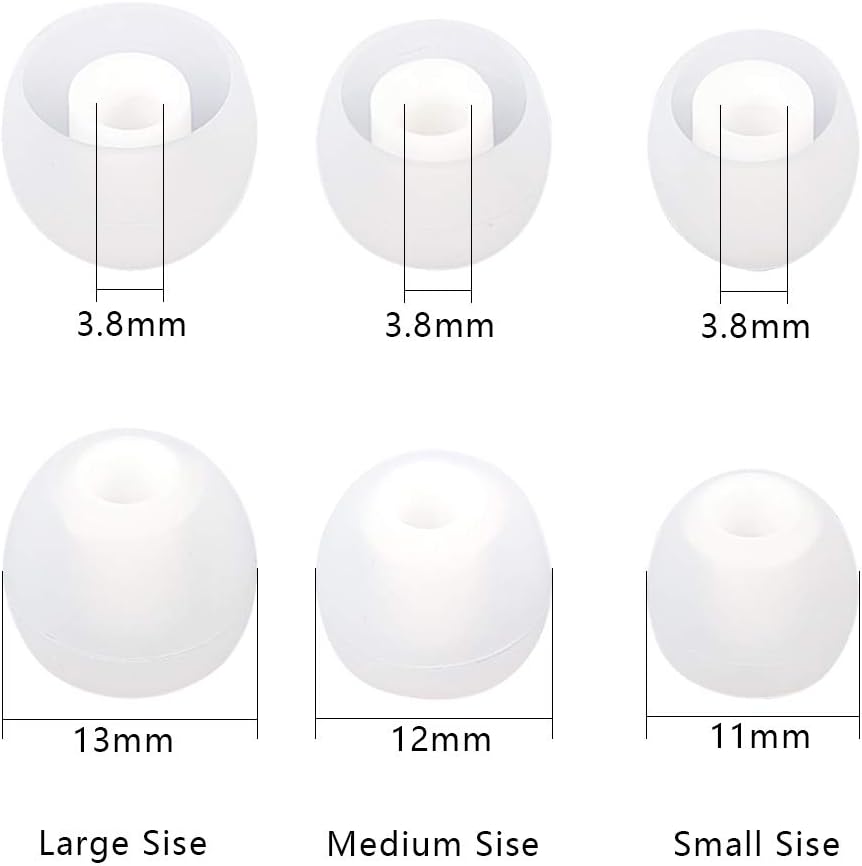 Earbud Replacement Tips - 9 Pairs SML Eargels for Earbuds