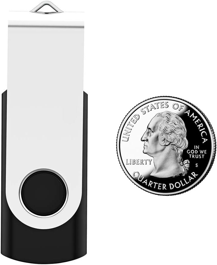 USB Flash Drive 2GB 50 Pack, Bulk USB 2.0 Flash Drives Thumb Drive Swivel Memory Stick Jump Drive Pen Drive,2 gig 50 Pieces