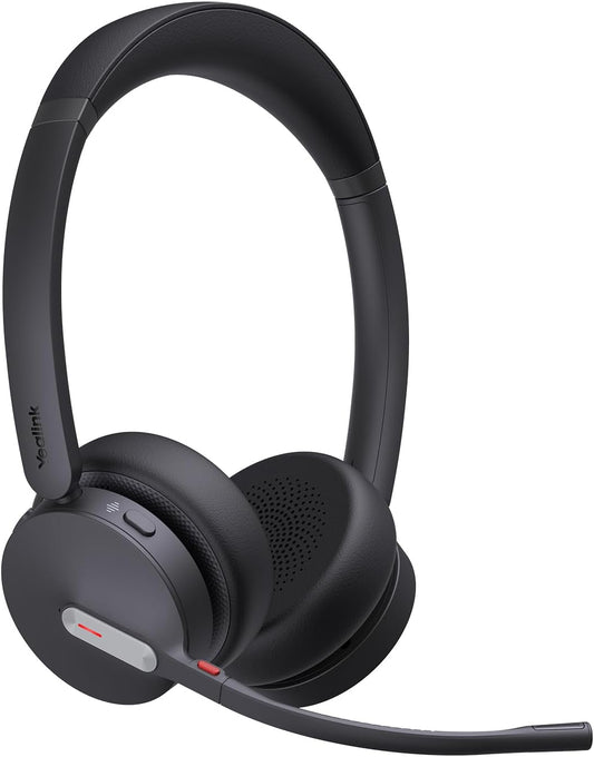 Yealink BH70 UC (NO Dongle) Wireless Bluetooth Headset with Microphone for Work, 35h Talking Battery Life, 3-Mic Noise Cancellation Headsets for Computer, 147g Lightweight Headphone for Open Office