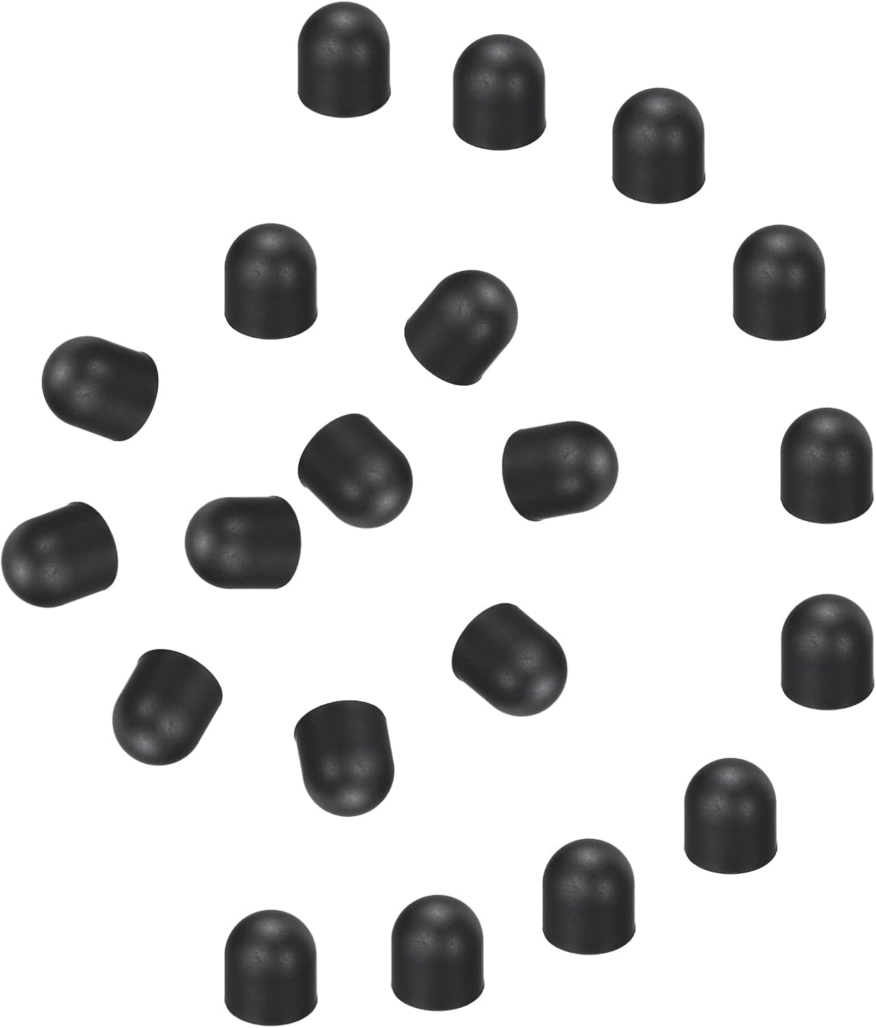 MECCANIXITY 20Pcs Replacement Stylus Pen Tips 9mm Conductive Capacitive Touch Screen Pens Tips Silicone Rubber, Black
