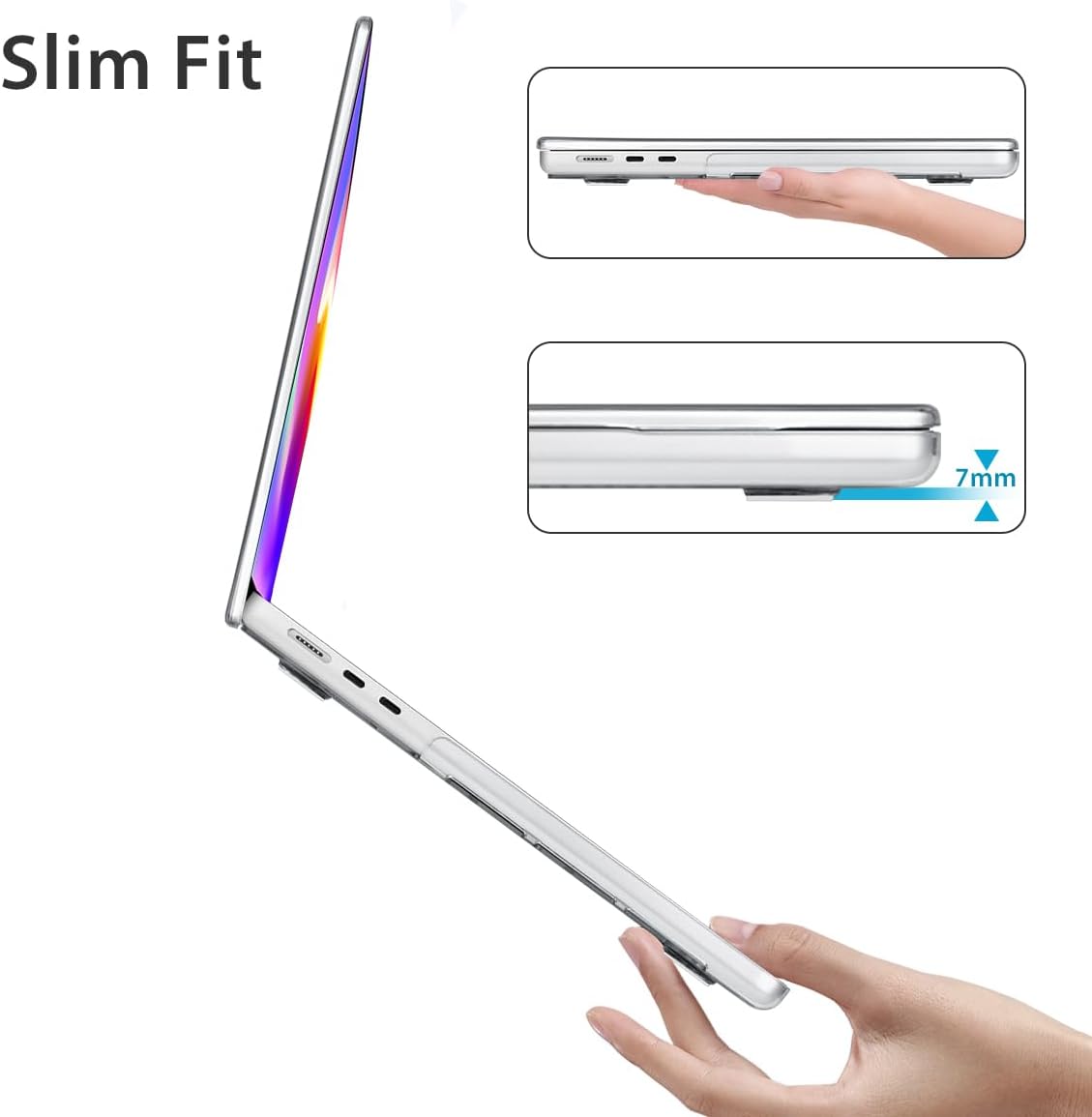 Compatible with MacBook Air 13.6 inch Case 2025 2024 2023 2022 Release M4 A3240 M3 A3113 M2 A2681 with Touch ID, Plastic Hard Shell Case&Keyboard Cover&Screen Film&Webcam Cover, Garden Floral