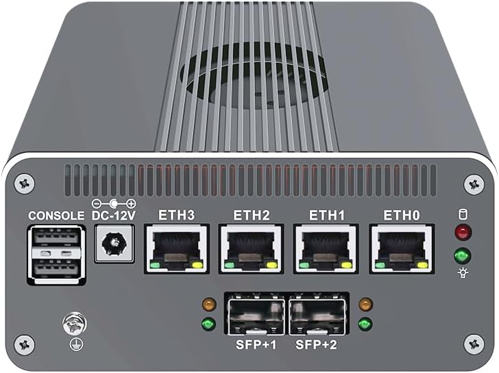 CWWK Intel Alder Lake N100(4C/4T Up to 3.4GHz)/N305(8C/8T Up to 3.8GHz) Dual SFP+10GbE Mini PC|4xIntel I226-V 2.5GbE |DDR5 Memory|PCI-E x4|HDMI+DP+Type-C (10 Gigabit N100, 32G RAM 256G SSD)