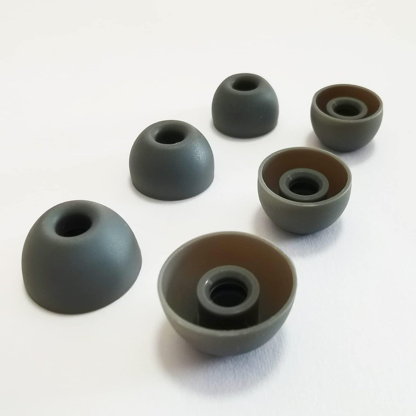 Silicone Earbuds Tips for Beats Fit Pro/Beats Studio Buds Ear Tips Replacement for Beats Earbuds 6 Pairs LMS Gray