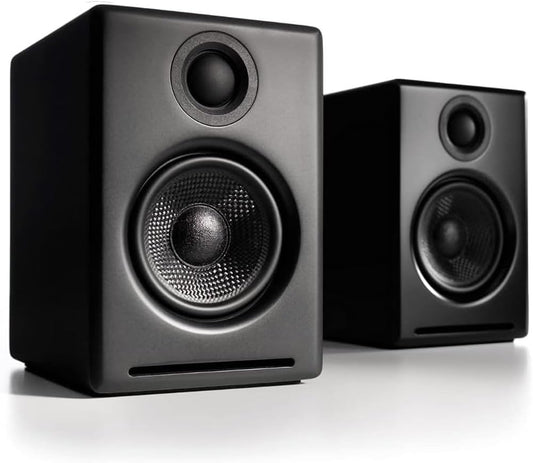 Audioengine A2+ Desktop 24 Bit Wireless Bluetooth Desktop Speakers - 60W Computer Speakers for Music and Gaming