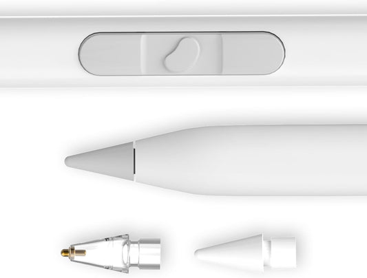 REDBEAN iPad Stylus Pen H1, 9 Shortcut Functions with 3 Buttons, Tilt Sensitivity, Magnetic Wireless Charging Pencil Compatible with Apple iPad Pro 11"/12.9", Air 3/4/5, Mini 5/6, iPad 6th-10th Gen.