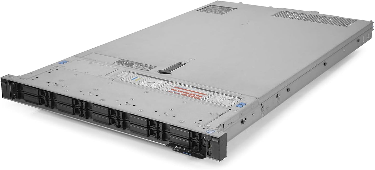 Dell PowerEdge R640 NVMe Server 2.30Ghz 24-Core 128GB RAM 10x 1.6TB NVMe SSD (Renewed)