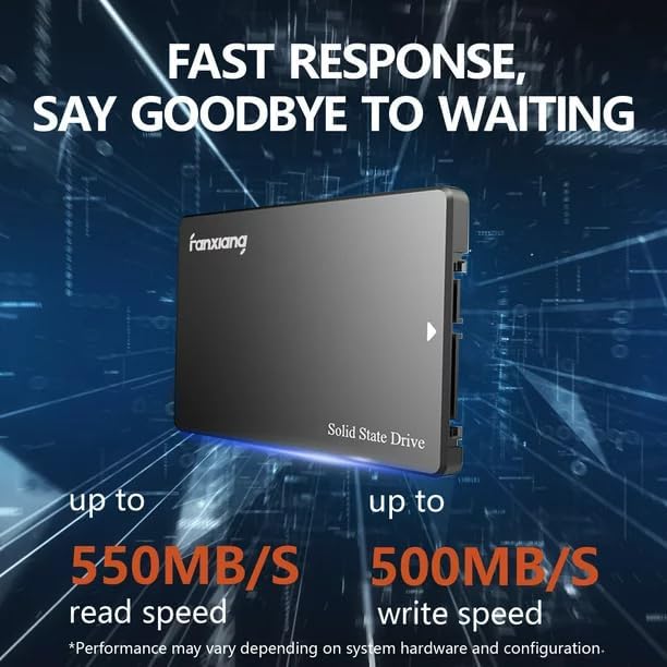 S101 256GB SSD SATA III 6Gb/s 2.5" Internal Solid State Drive, Read Speed up to 550MB/sec, Compatible with Laptop and PC Desktops(Black)