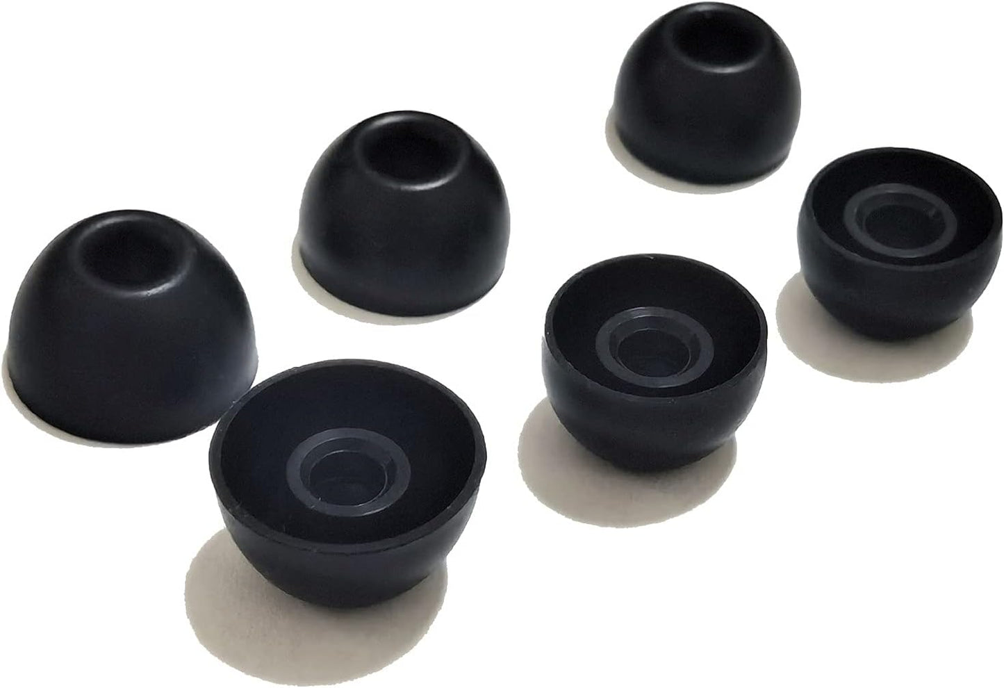 Silicone Ear Tips for Beats Studio Buds Tips Replacement Ear Earbuds Tips for Beats Studio Buds+/Fit Pro/Solo Buds Earbuds 6 Pairs LMS Black