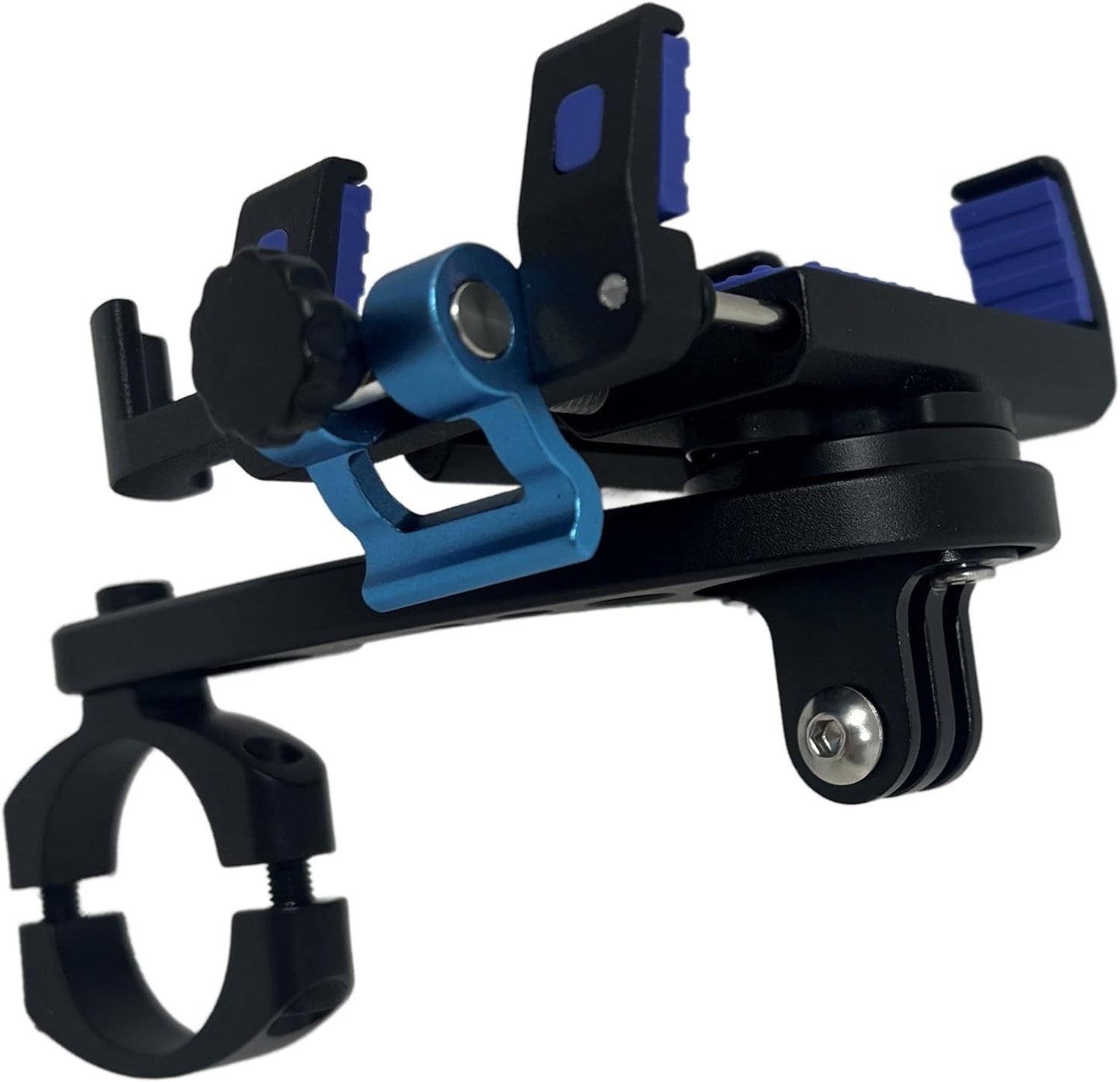 BiKase BiKGrip Bike Phone Holder with Computer Mount Garmin Compatible Bracket, Handlebar Cell Phone Clamp, for Any Phone 4.7" to 6.8"" Smartphones Made of 6061 Aluminum - Ebike"
