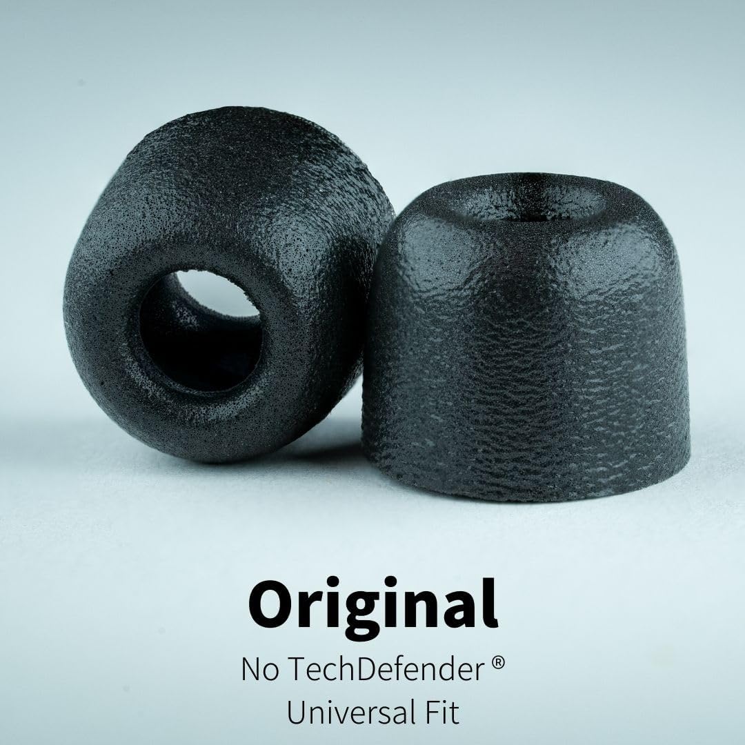 Comply 100 Core Series | Memory Foam Replacement IEM Ear Tips for Etymotic, Westone, Klipsch & More | Superior Noise Isolation, Ultimate Comfort, Secure Fit | Black, (S/M/L) (3 Pairs)