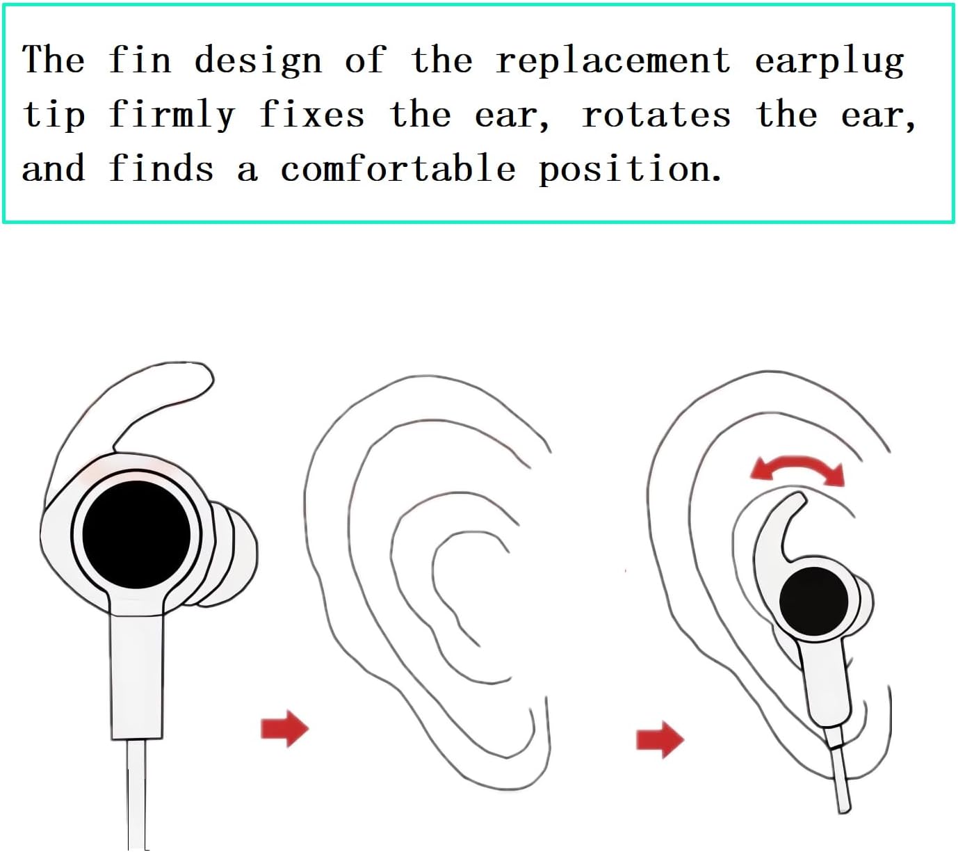 Earbud Tips 3 Pairs Large Compatible with Bose QuietComfort Earbuds and Sport Earbuds