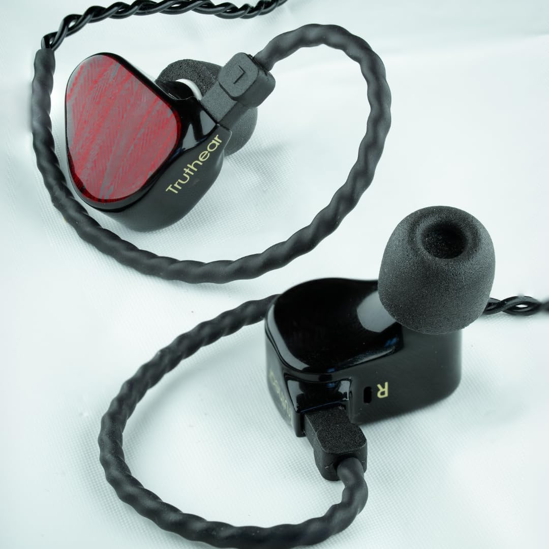 Comply 600 Core Series | Memory Foam Replacement IEM Ear Tips for Truthear, Sennheiser, Moondrop & More | Superior Noise Isolation, Ultimate Comfort, Secure Fit | TechDefender, Black, Medium(3 Pairs)