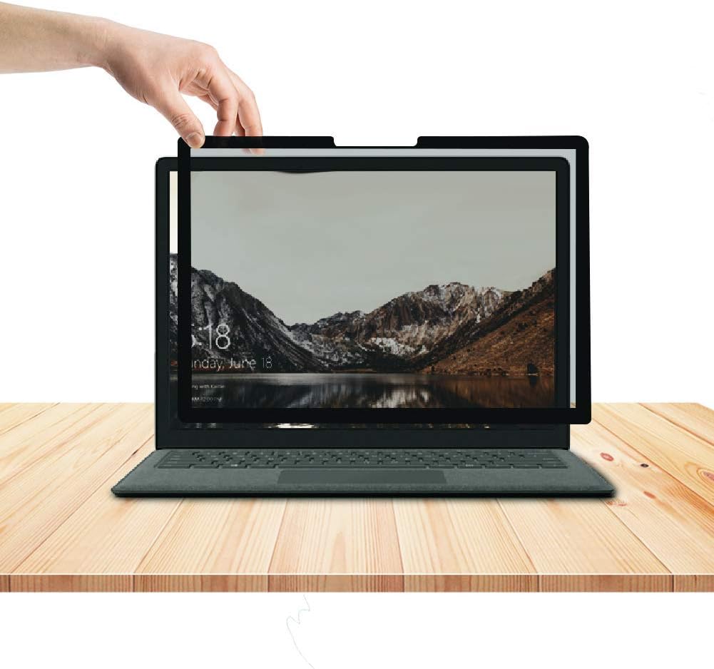 for Microsoft Surface Laptop 1/2/3/4/5 th Gen 13.5 inch Fully Removable Privacy Screen Protector Filter, Anti-Spy Filter Anti-Glare (for Surface Laptop 1/2/3/4/5 th 13.5" Privacy Screen Protector)"