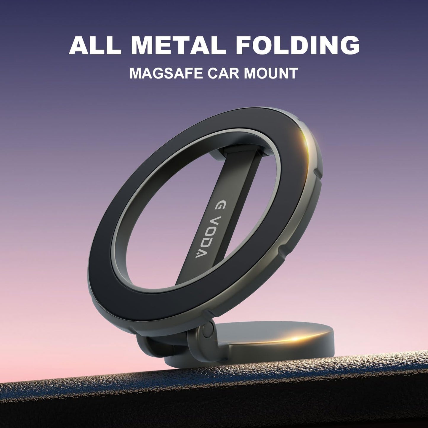 Fits MagSafe Car Mount for Car Dash&Tesla Screen[All-Metal] Ultra Magnetic Phone Holder for car, 360° Adjustable Car Phone Mount for iPhone 16 15 14 13 Pro Max ，Metal