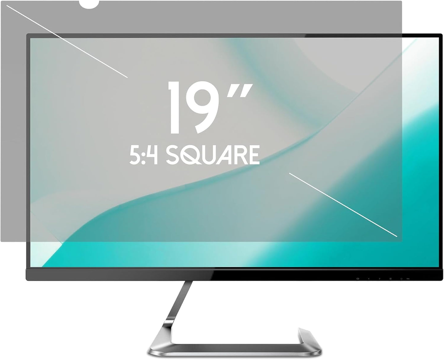 19 Inch Desktop Privacy Screen Shield for 5:4 Monitor - Anti Glare Computer Privacy Screen Cover | Blue Light Blocking Screen Protector | Scratch Resistant UV Filter | Attachment Type