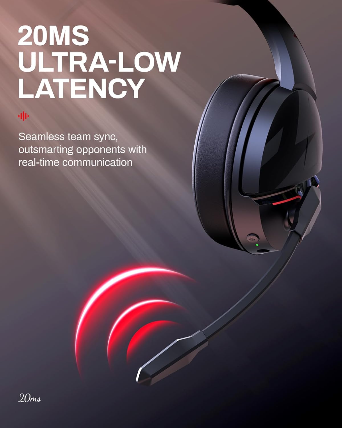 acer Wireless Gaming Headset, PS5 Headset with 2.4GHz for Ps5, Ps4, PC, Switch, Bluetooth 5.3 + 100Hrs Gaming Headphones with Noise Canceling Mic for Laptop, Mobile, Mac, 50mm Drivers (Blackpink)