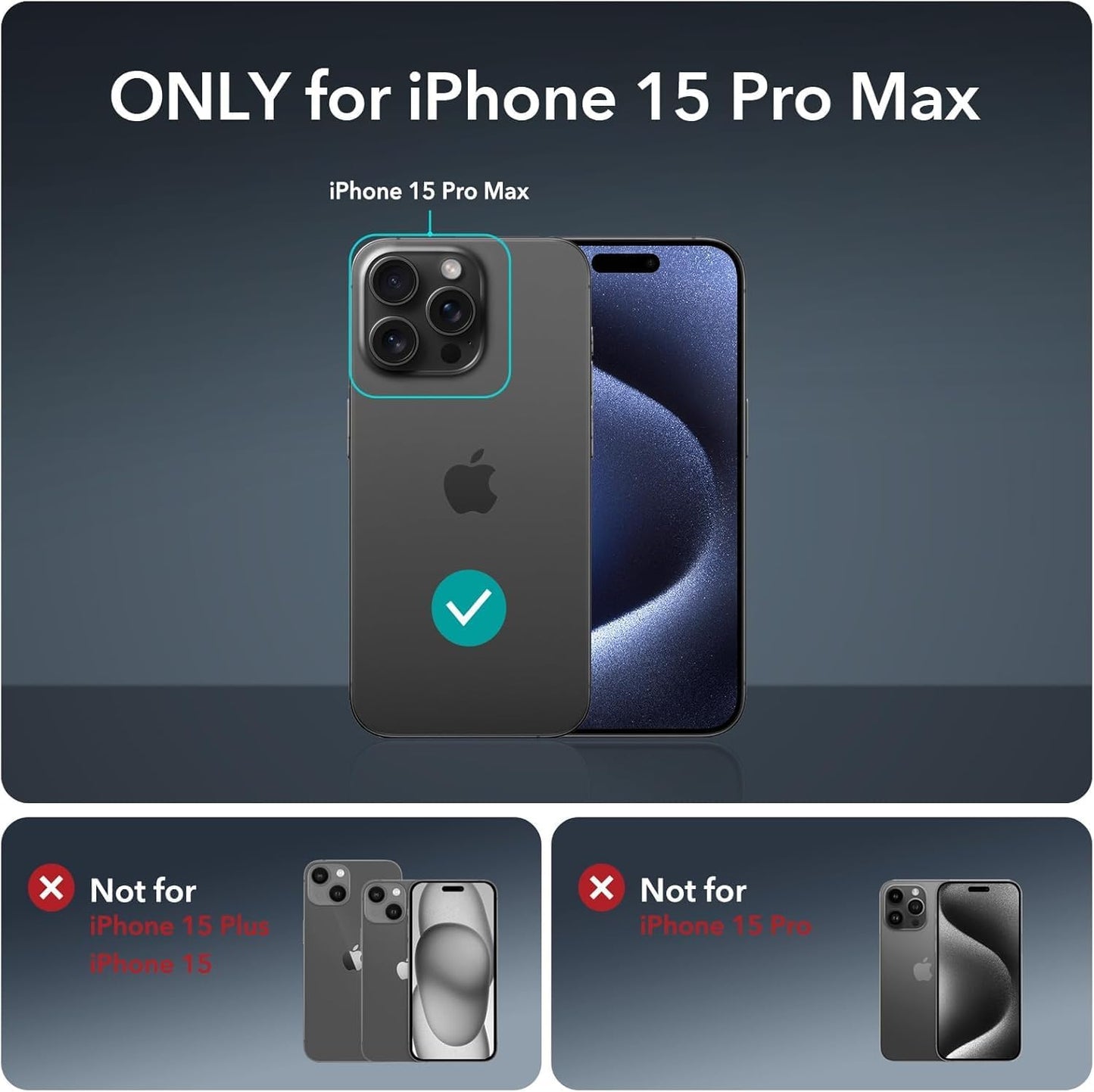 Compatible with iPhone 15 Pro Max Wallet Phone Case-PU Leather Magnetic Flip Cover with Credit Card Slots,Zipper Pocket & Detachable Wrist Strap,Shockproof Design,for Women and Men-Navy Blue