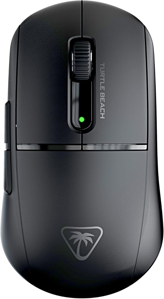 Turtle Beach Burst II Air – 2.4GHz Wireless Gaming Mouse: 47g Ultra Lightweight, Optical Switches, Symmetrical, 26K DPI Optical Sensor, Bluetooth, 120-hour Battery, USB-C Cable – Black