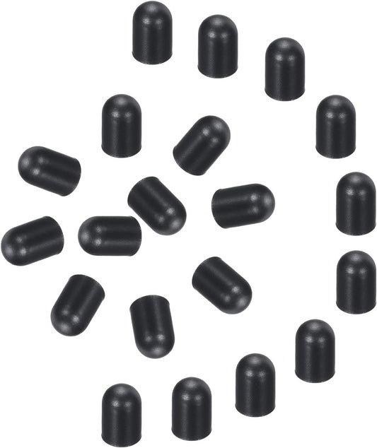 MECCANIXITY 20pcs Replacement Stylus Pen Tips 4.5mm Conductive Capacitive Touch Screen Pens Tips Silicone Rubber, Black