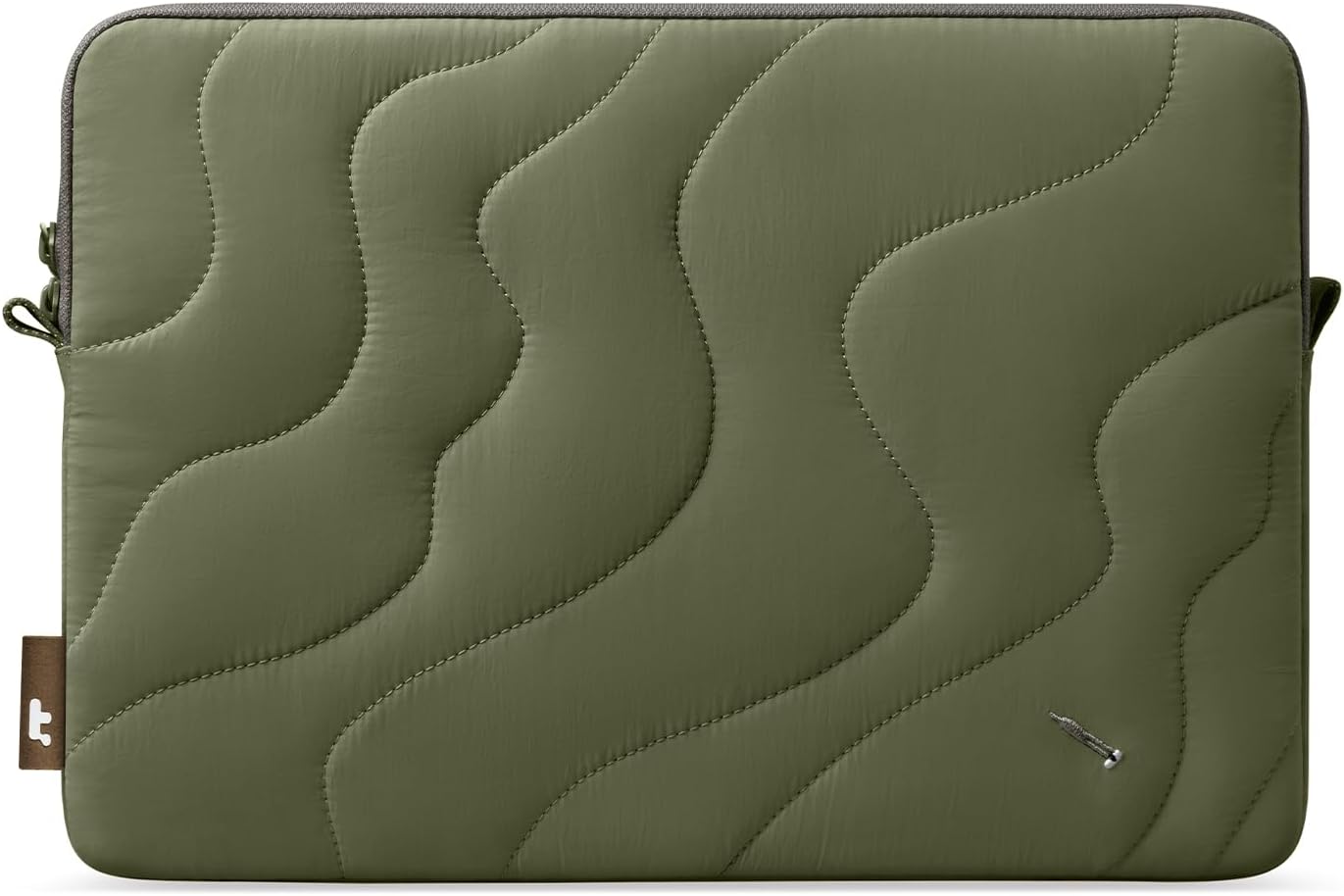tomtoc 360 Protective Puffy Laptop Sleeve for 16-inch MacBook Pro M4/M3/M2/M1 Pro/Max A3403 A3186 A2991 A2780 A2485 2024-2019, Quilted Design Soft Cute Puffer Bag Computer Case for Dell XPS 16 Laptop