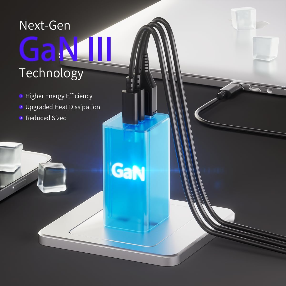 Generic PA1 65W USB-C Multi-Port GaN Adapter