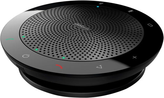 Jabra Speak 510 (2025 Edition) Portable, USB or Wireless Bluetooth Speaker Meetings and Calls with Crystal-Clear Sound, Works with Microsoft Teams, Black