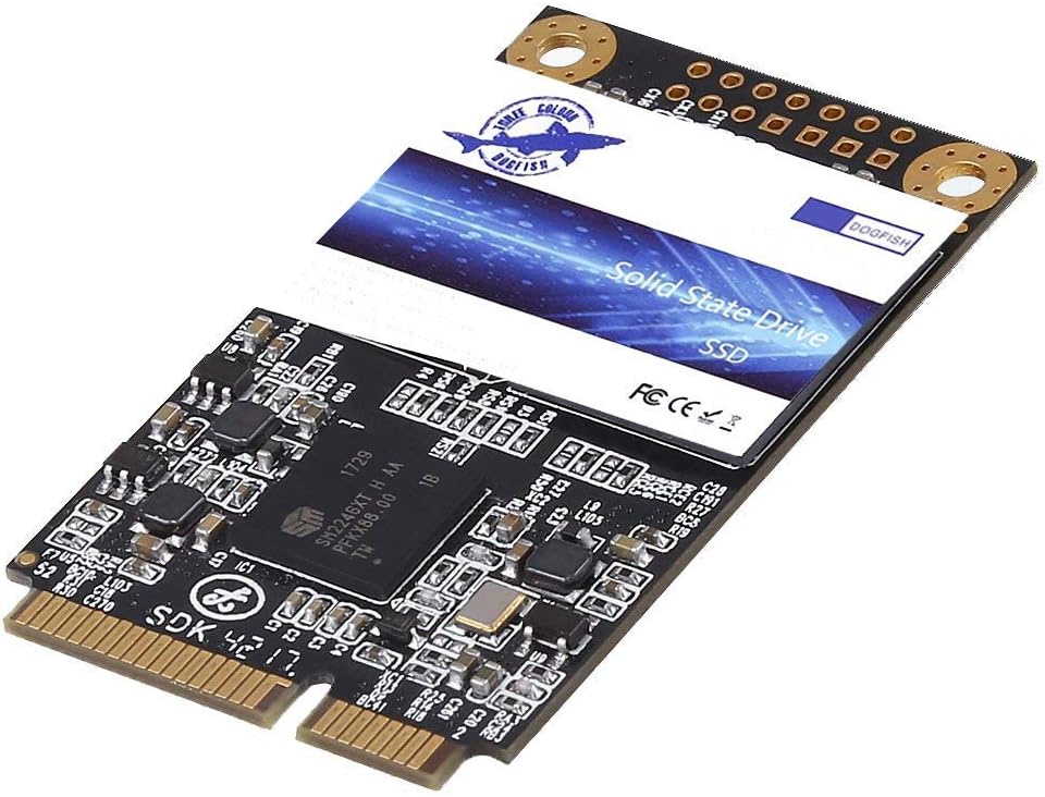 Dogfish SSD Msata 128GB Internal Solid State Drive Mini Sata Disk Drive High Performance Hard Drive for Desktop Laptop Notebook (MSATA, 128GB)