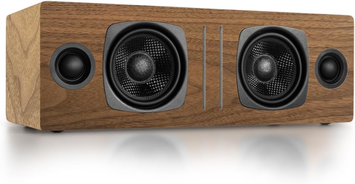 Audioengine All in One A2+ (B2) Portable Wireless Speaker - Audio with Lossless aptX Bluetooth and Analog Audio Input for Phone, Tablet, and Computers