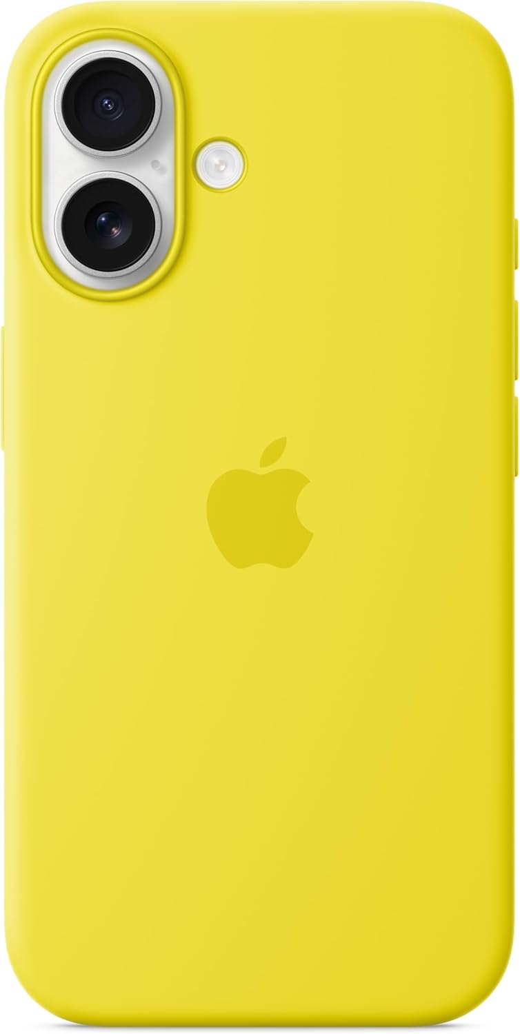 Apple iPhone 16 Silicone Case with MagSafe and Camera Control: Lightweight Phone Case, Wireless Charging Compatible, Smooth Matte Finish; Star Fruit