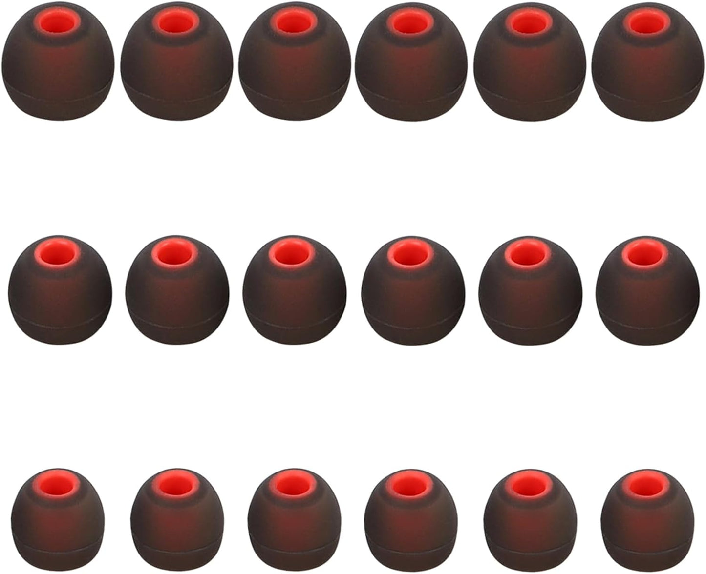 Earbud Replacement Tips Silicone Earbud Tips Ear Tips Fit for in-Ear Headphones (Inner Hole 3.8mm -5.1mm) Earbud Rubber Tips Earbud Covers 9 Pairs S/M/L