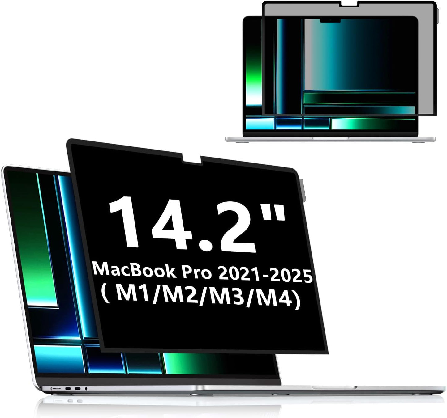 FILMEXT Privacy Screen for Macbook Pro 14 inch (2025-2021, M4 M3 M2 M1), Removable Macbook pro 14.2" A3112 A3401 A2992 A2918 A2779 A2442 Privacy Laptop Screen Filter Anti-Spy/Anti-Glare/Eye Care"
