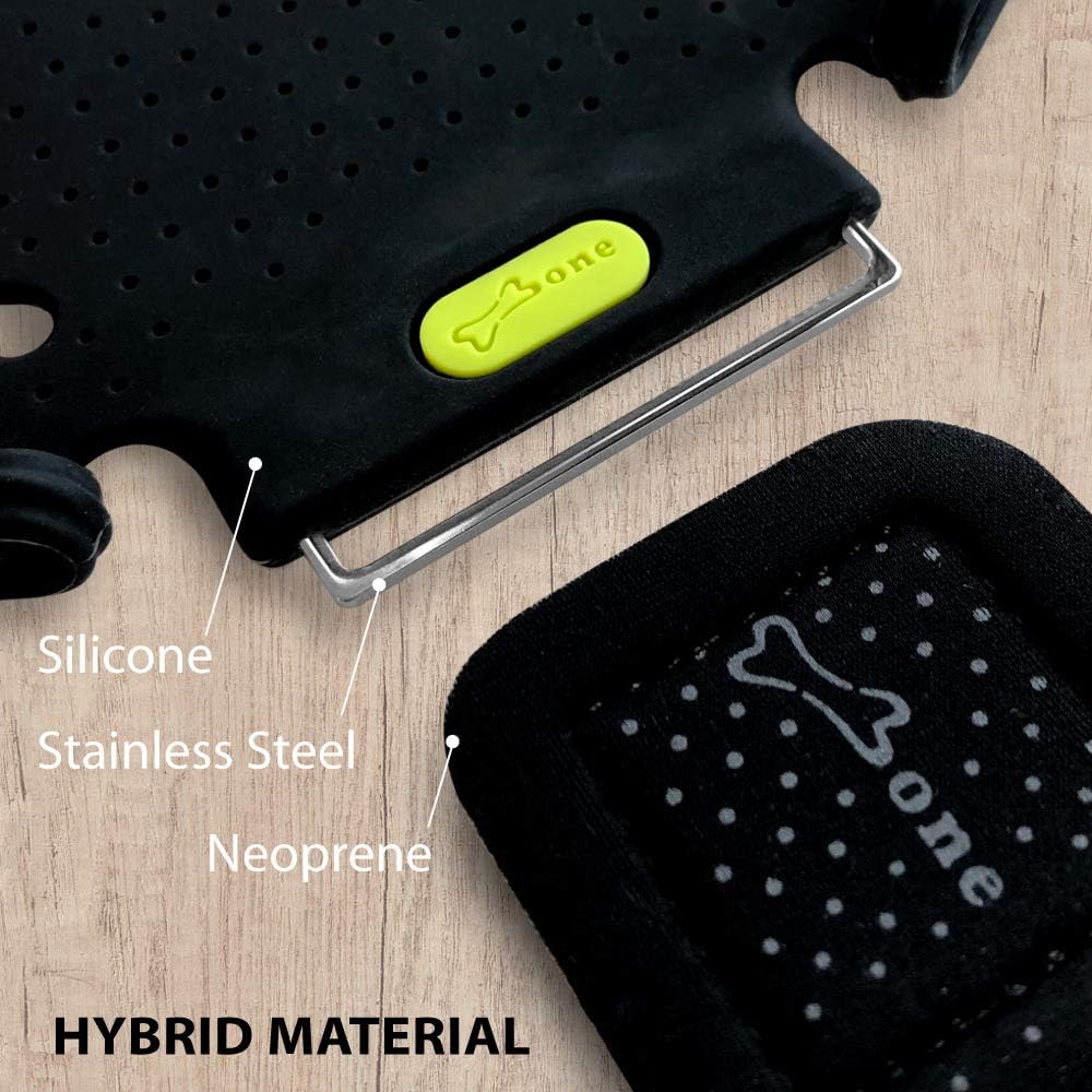 【Bone】 Run Tie Running Armband Phone Holder for Apple iPhone 14 13 12 11 Pro Max Mini XS XR X 8 7 Samsung Galaxy S10 S9 S8 Smartphone, Phone Size 4-6.7" (Black/Arm Size 9.8-15.7"")"