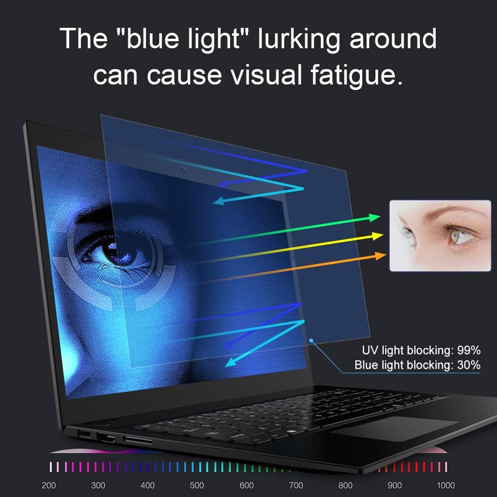 FILMEXT 2 Pack 13.3 inch Laptop Screen Protectors Eye Protection Anti Glare Anti Blue Light Screen Protector Compatible with major brands (Asus, Acer, HP, Dell, Toshiba, Lenovo 13.3"(16:9) Laptop"