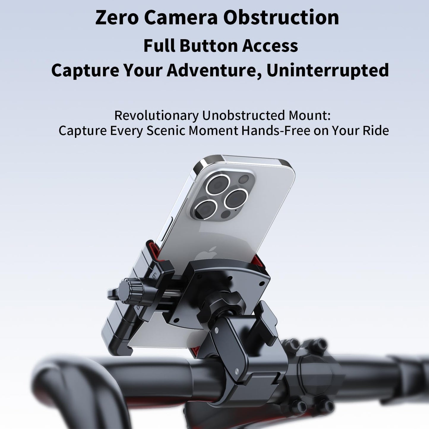 Bike Phone Holder - Motorcycle Phone Mount,Bike Phone Mount,Motorcycle Phone Holder for iPhone 16 Pro Max/Plus,15,14,13 More 4.7-6.8" Phones"