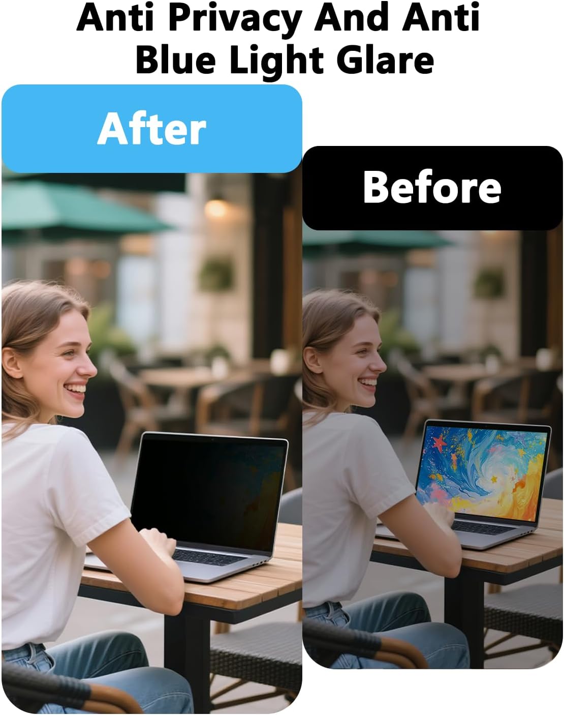 Magnetic Privacy Screen Protector for MacBook Pro 14 Inch 2021-2024 (M1/M2/M3/M4), Removable Anti Spy Glare Blue Light Shield, 14.2" Mac Laptop Privacy Filter"