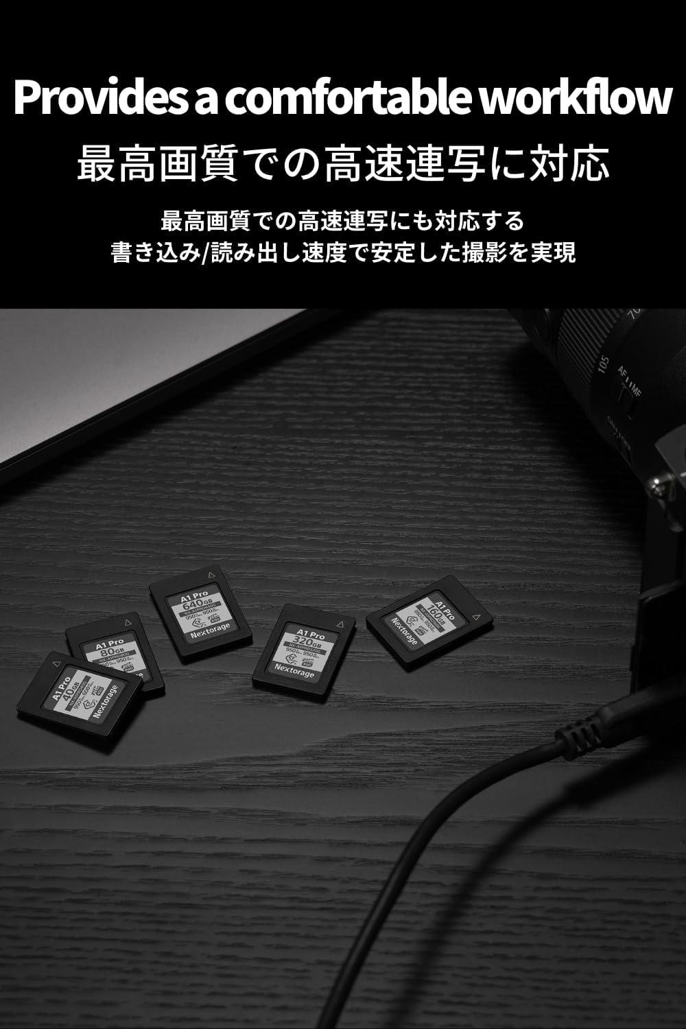 Nextorage Japan CFexpress Type A Card NX-A1PRO 80GB VPG 400 Urtla Fast Read 950MB/s Write 950MB/s