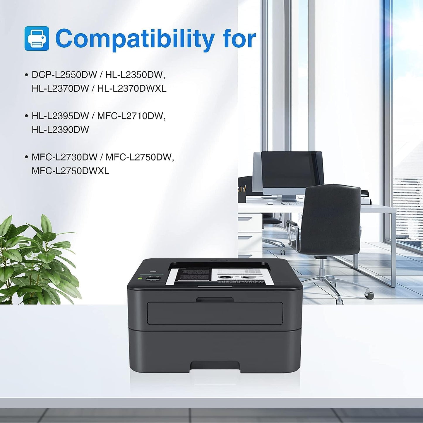 myCartridge Compatible Toner Cartridge Replacement for Brother TN760 TN730 TN-760 TN-730 Toner Use for MFC-L2710DW MFC-L2750DW HL-L2370DW Printer,4 Pack Toner TN-730/TN-760