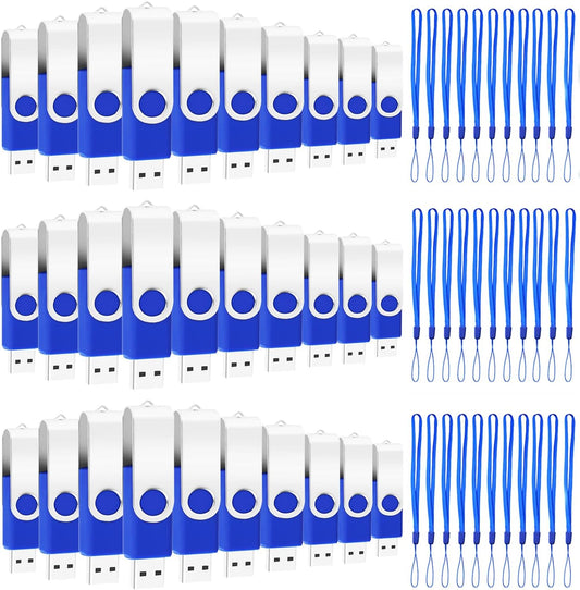 200 Packs of 16GB Flash Drives Bulk EASTBULL Flash Drives Pack 16GB USB2.0 Thumb Drives Bulk with Strings (200PCS)
