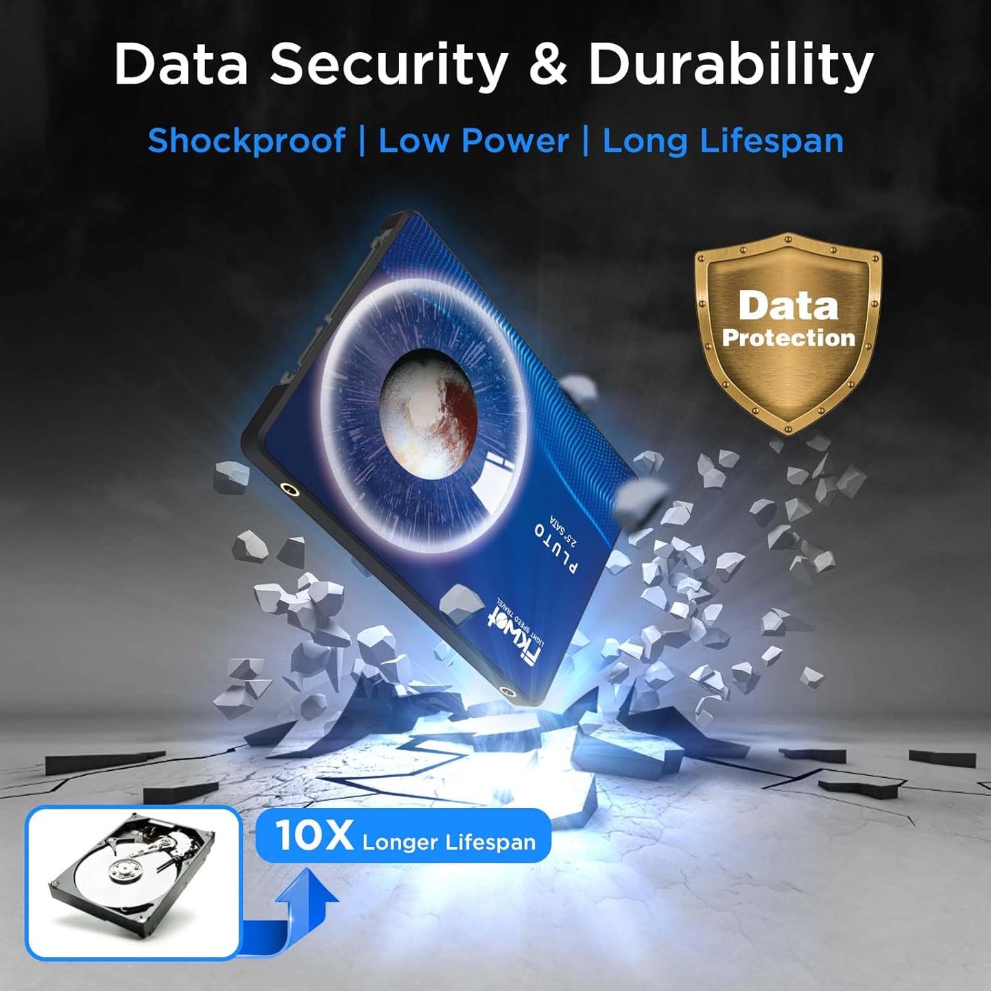 FX815 2TB SSD, 2.5" SATA SSD, Internal Solid State Drive, Up to 560MB/s, 3D NAND SLC Cashe, Compatible with Laptop & PC Desktop