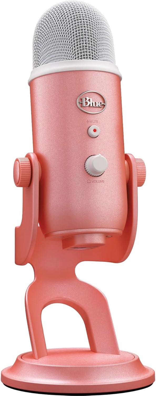 Logitech for Creators Blue Microphones Yeti USB Microphone (Pink Dawn) Aurora Collection